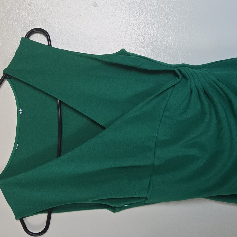 Diane Von Fursternberg Size S Elegant Green Dress Size P - Picture 3 of 7